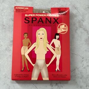 NWT SPANX Super Power Panties Shapewear Size F